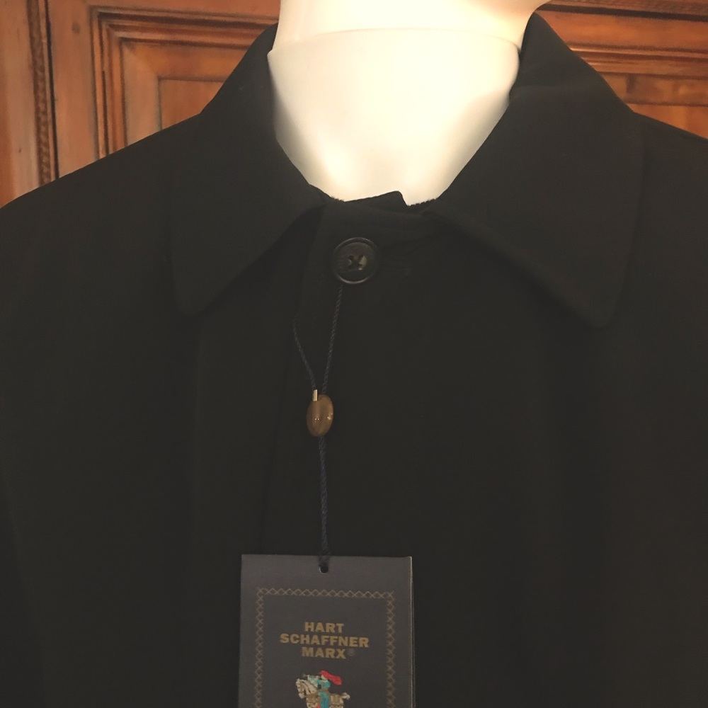 Hart Schaffner Marx Men’s Hartsdale All Weather Raincoat 44R Black - Picture 2 of 16